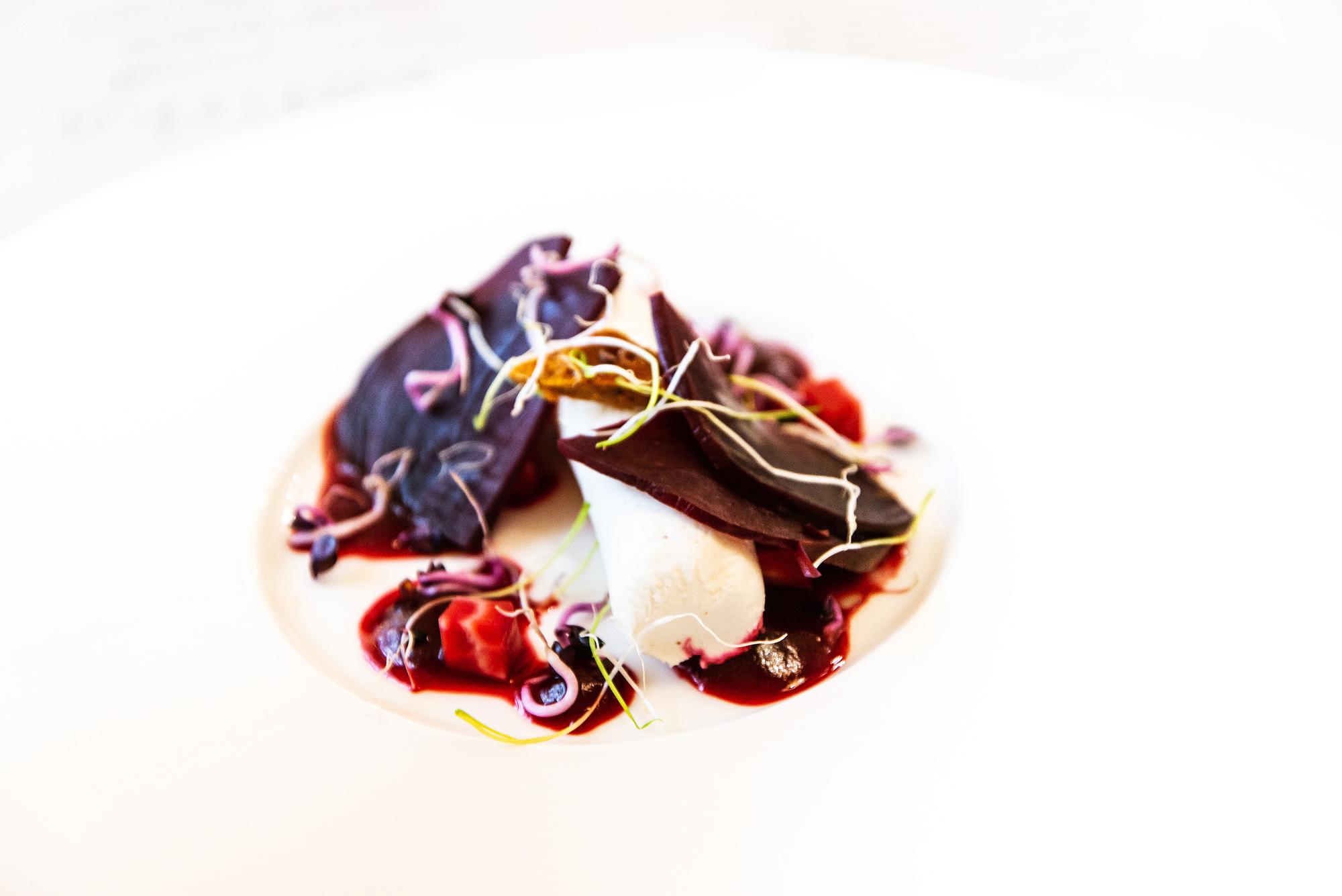 Plated seasonal appetizer