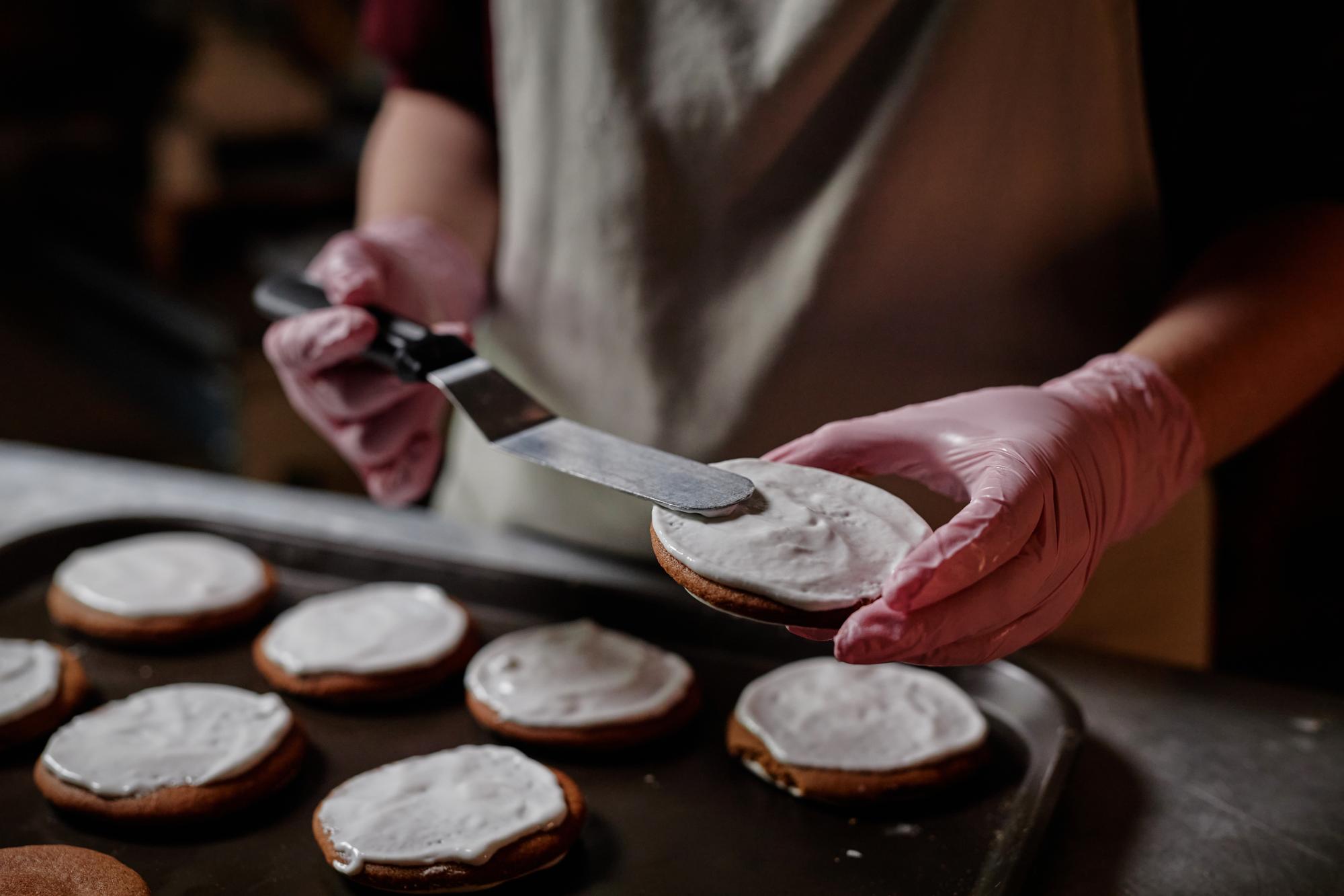 Close-up of handmade pastry